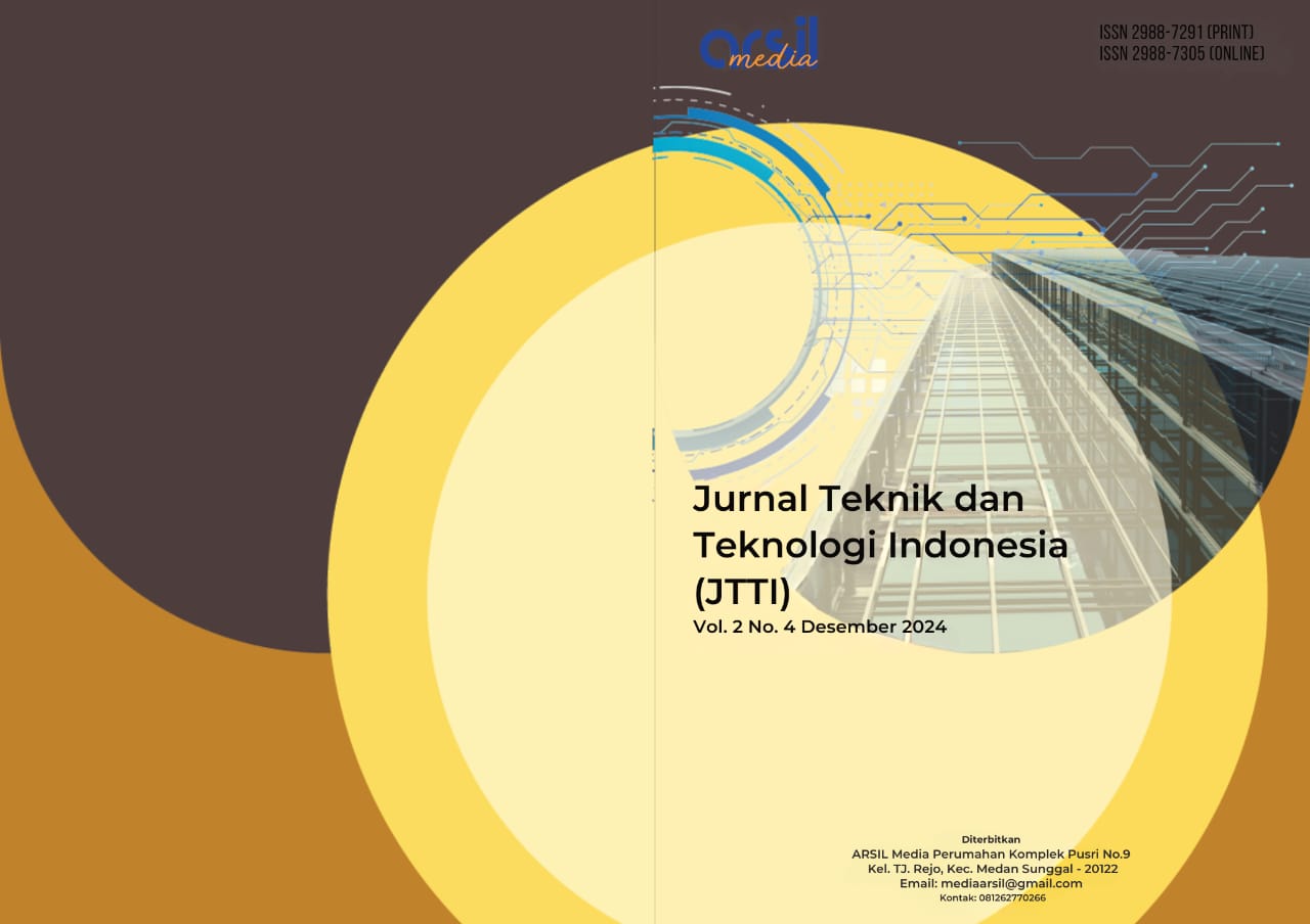 View Vol. 2 No. 4 (2024): Desember : Jurnal Teknik dan Teknologi Indonesia (JTTI)